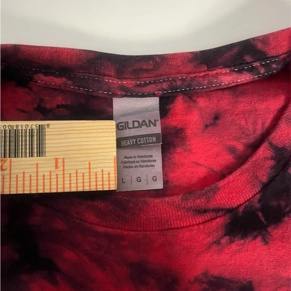 Men's RIVERS OF NIHIL 'Episode' T-Shirt Red & Black Tie Dye Tee Size Large - Picture 4 of 6